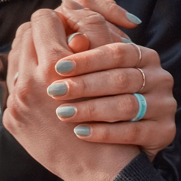 Women's Metallic Marble Modern Ring, QALO Women's Metallic Marble Modern Ring Riviera