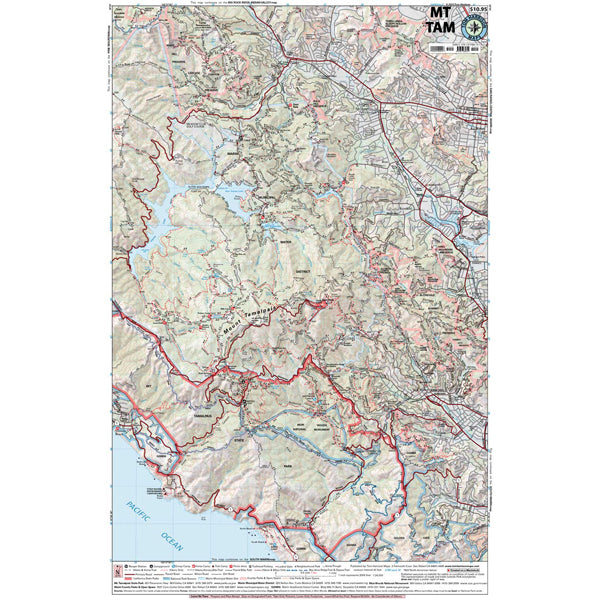 Mt Tam, Tom Harrison Maps Mt Tam