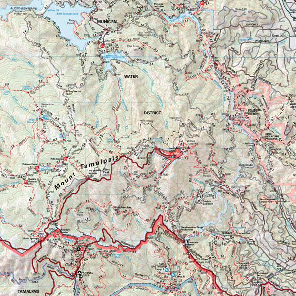 Mt Tam, Tom Harrison Maps Mt Tam