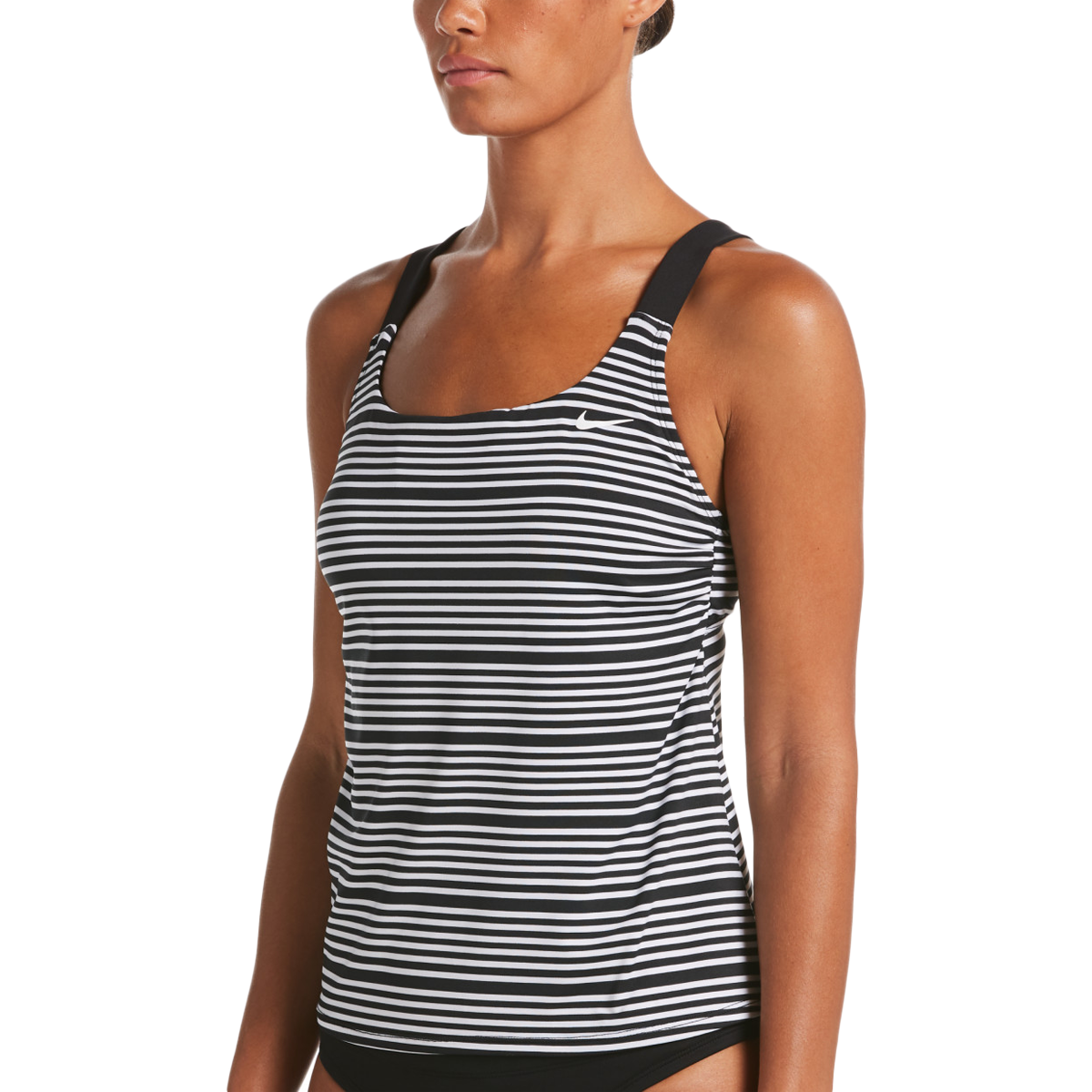 Nike striped tankini sales top