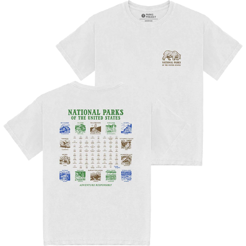 National Parks Pictograms Tee