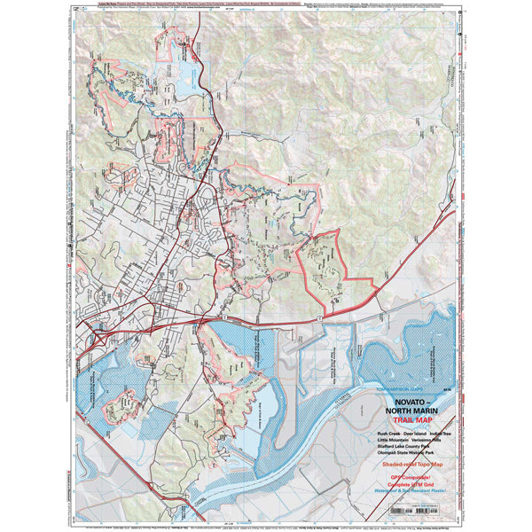 Novato-North Marin, Tom Harrison Maps Novato-North Marin