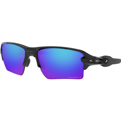 Flak 2.0 XL Polished Black Prizm Sapphire Polarized Sports Basement