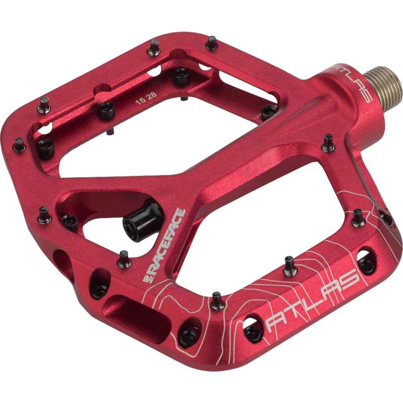 Atlas Plat Pedals 9/16 - Red, Featured Image