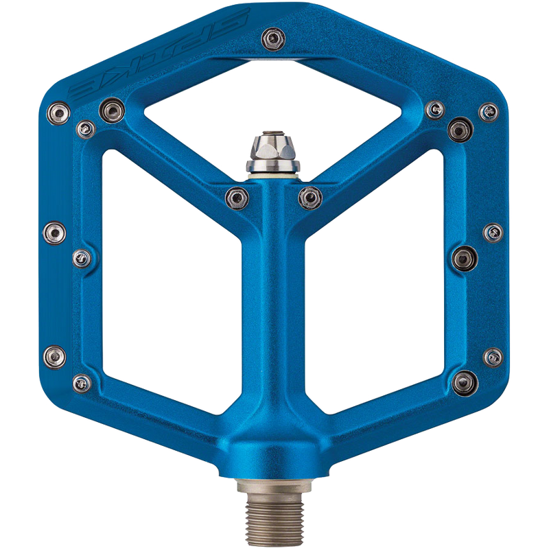 Spike Pedal Platform Aluminum 9/16 - Blue, Spank Spike Pedal Platform Aluminum 9/16 - Blue