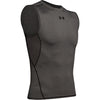 Under Armour Men's UA HeatGear Armour Sleeveless Compression Shirt 090-Carbon Heather/Black