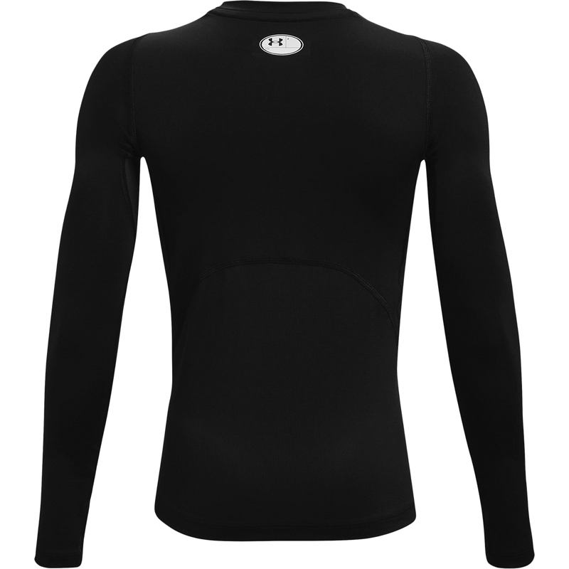 Youth HeatGear Armour Long Sleeve, Under Armour Boys' HeatGear Armour Long Sleeve 001-Black/Pitch Grey