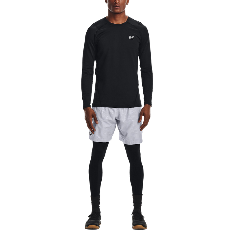 Men's Fitted ColdGear Crew, Under Armour Men's Fitted ColdGear Crew 001-Black