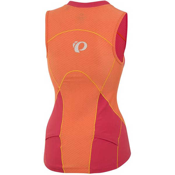 Women's Elite Pursuit Tri Sleeveless Jersey - Rouge Red/Clementine alternate view