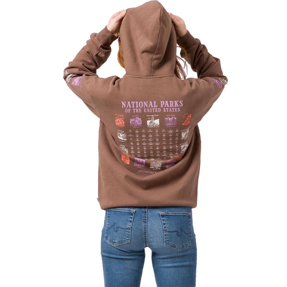 National Parks Pictograms Fill In Hoodie alternate view