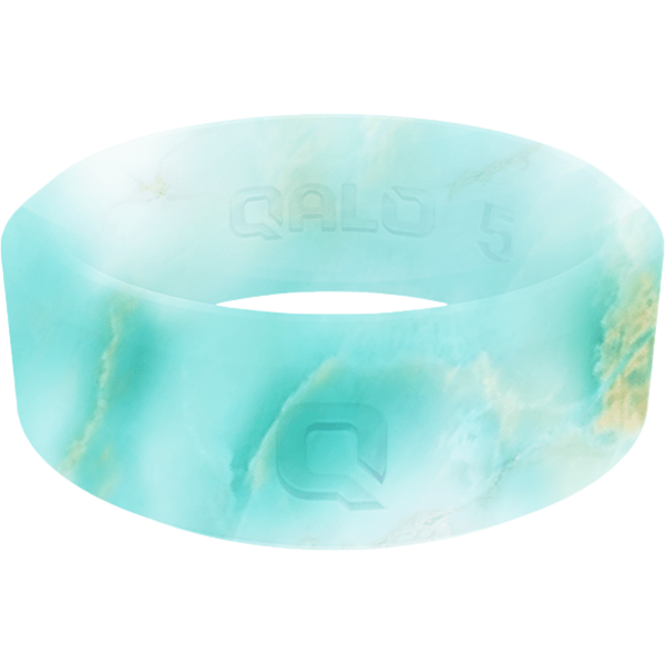 Women's Metallic Marble Modern Ring, QALO Women's Metallic Marble Modern Ring Riviera