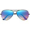 Ray Ban Aviator - Shiny Black Mirror/Blue Gradient Flash Shiny Black Mirror/Blue Gradient Flash
