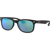 Ray Ban New Wayfarer Junior M - Matte Black/Blue Mirror