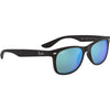 Ray Ban New Wayfarer Junior M - Matte Black/Blue Mirror