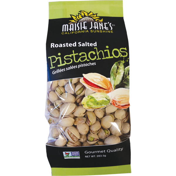 Maisie Janes Salted Pistachios - 10 oz