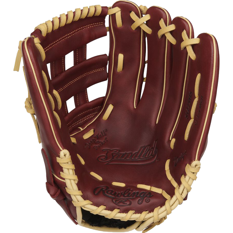 Sandlot Series 12.75" Pro-H Web LHT Glove, Rawlings Sandlot 12.75" H Web - Left-Hand Throw