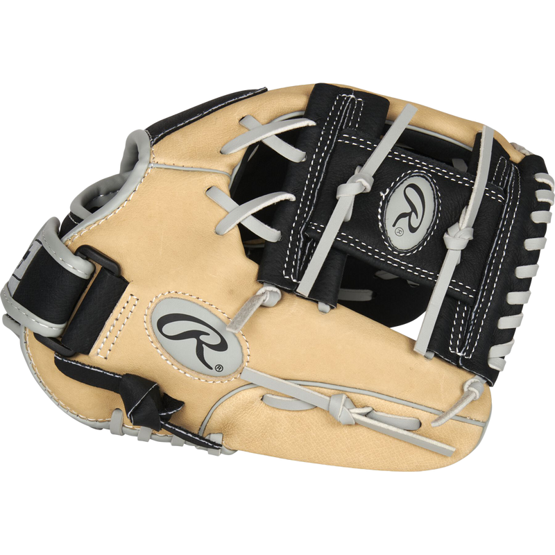 Youth Sure Catch 11" Pro I-Web Glove, Rawlings Youth Sure Catch 11" Pro I Web Black/Camel