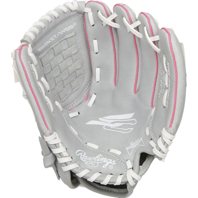 Youth Sure Catch Fastpitch 10.5" Basket Web LHT Glove, Rawlings Sure Catch 10.5" FP Basket Web - Left-Hand Throw