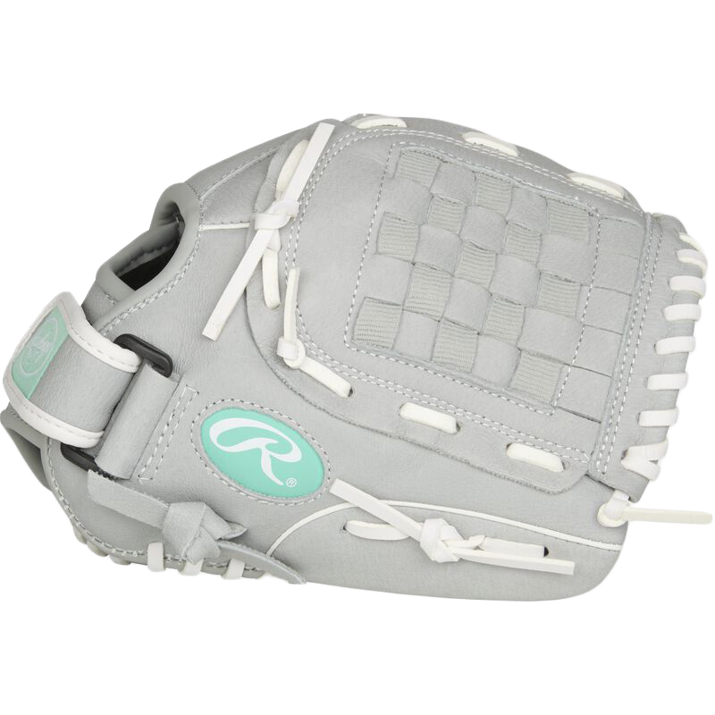 Youth Sure Catch Fastpitch 11" Basket Web LHT, Rawlings Sure Catch 11" FP Basket Web - Left-Hand Throw Grey