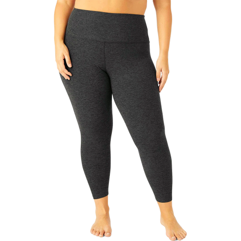 Spacedye Caught in the Midi High Waisted Legging - Black-Charcoal