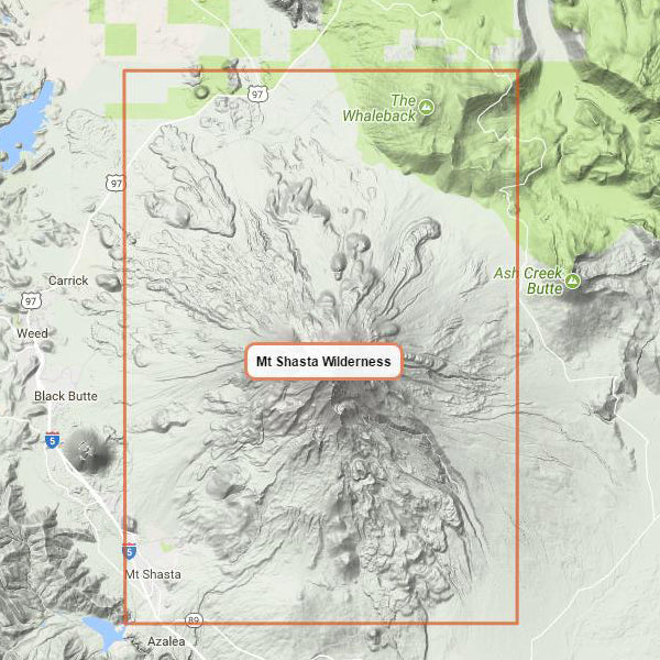 Mt Shasta Wilderness, Tom Harrison Maps Mt Shasta Wilderness
