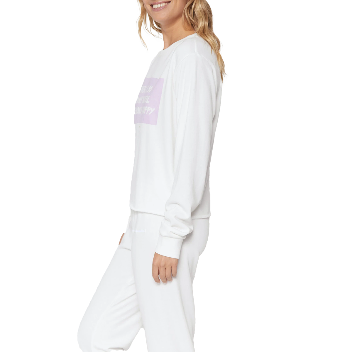 Women's Happy Crop Sweatshirt alternate view