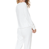 Spiritual Gangster Women's Happy Crop Sweatshirt Stone Alt View Rear