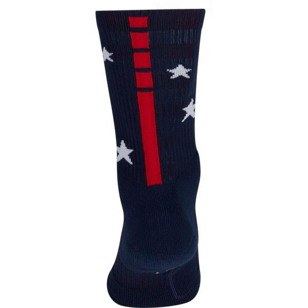 Red white and on sale blue nike elite socks