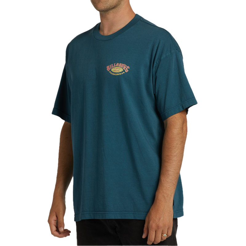 Men's Arch Short Sleeve Tee, Billabong Men's Arch Short Sleeve Tee BQH0-Slate Marine on model front left