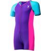 TYR Girls' Solid Thermal Suit 182-Purple/Pink/Blue