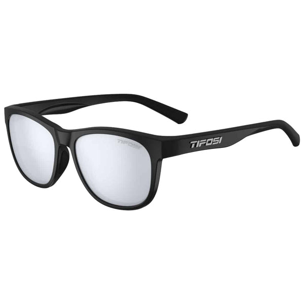 Swank - Satin Black / Smoke Bright Blue, Tifosi Optics Swank - Satin Black / Smoke Bright Blue