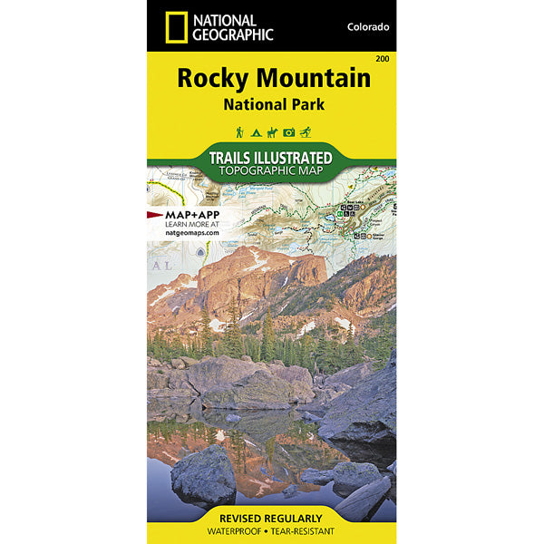 Rocky Mountain National Park Map alternate view