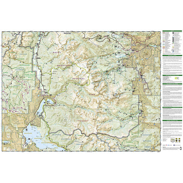 Rocky Mountain National Park Map, National Geographic Maps Rocky Mountain National Park Map