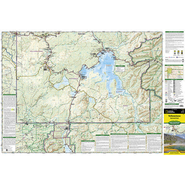 Yellowstone Map, National Geographic Maps Yellowstone Map