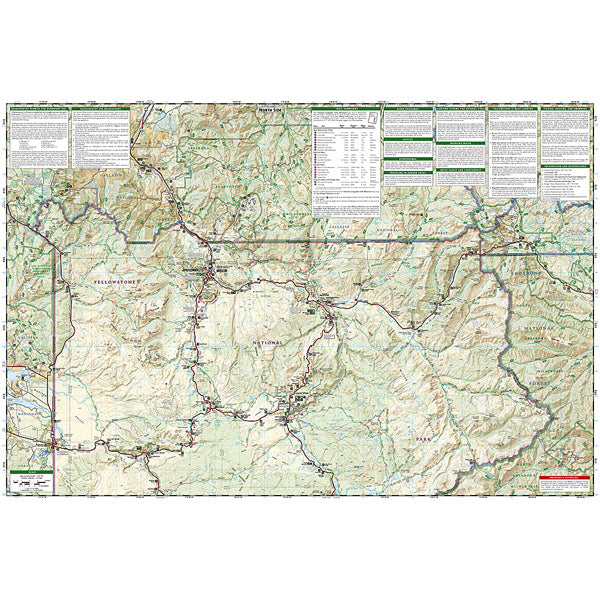 Yellowstone Map, National Geographic Maps Yellowstone Map