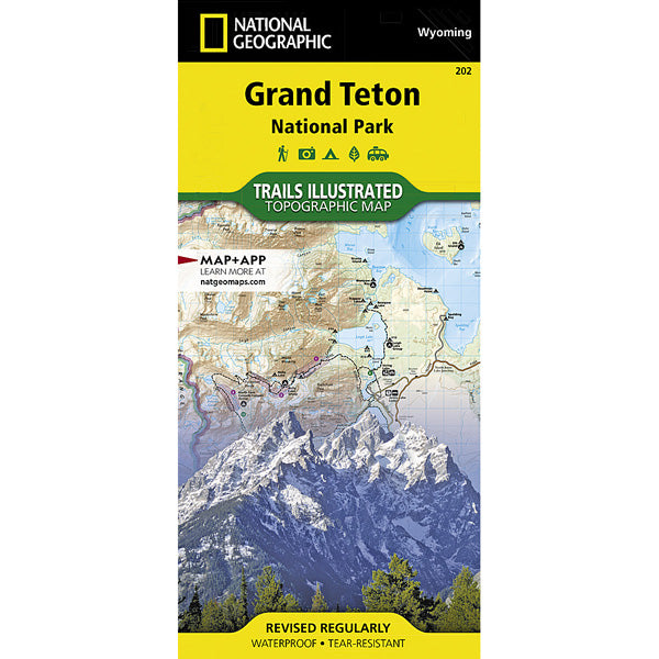 Grand Teton National Park Map alternate view