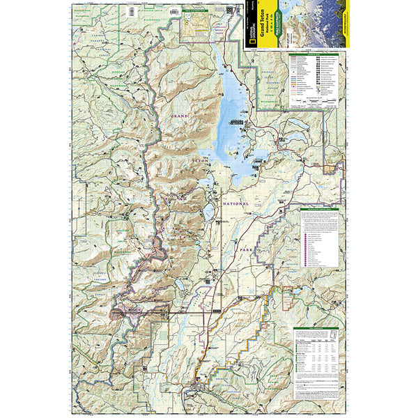 Grand Teton National Park Map alternate view