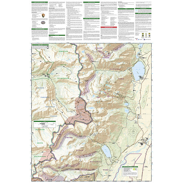 Grand Teton National Park Map alternate view