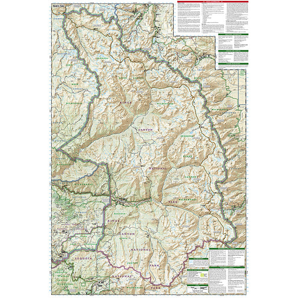 Sequoia and Kings Canyon National Parks, National Geographic Maps Sequoia and Kings Canyon National Parks