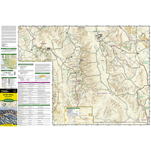 Death Valley National Park Map, National Geographic Maps Death Valley National Park Map