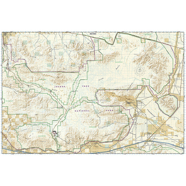 Joshua Tree National Park Map alternate view