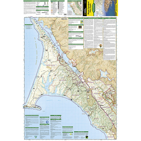 Mount Tamalpais, Point Reyes Map, National Geographic Maps Mount Tamalpais, Point Reyes Map