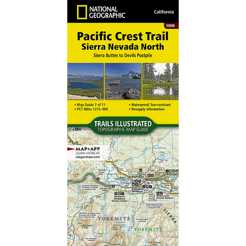 Pacific Crest Trail: Sierra Nevada North Map