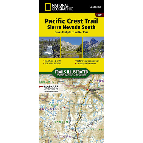 Pacific Crest Trail: Sierra Nevada South Map