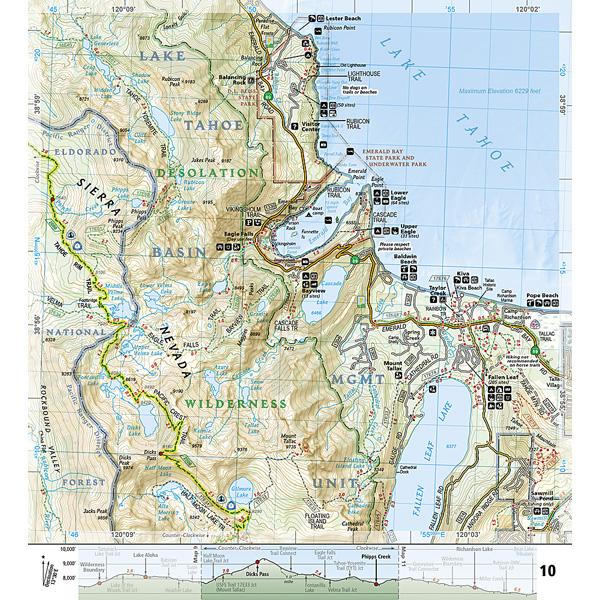 Tahoe Rim Trail, National Geographic Maps Tahoe Rim Trail