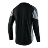 Troy Lee Designs Men's Drift Solid Long Sleeve Jersey Dark Charcoal Alt View back