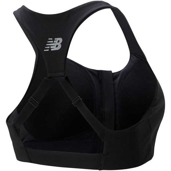Women's NB Power X Zip Front Bra, New Balance Women's NB Power X Zip Front Bra BK_Black