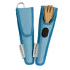 To-Go Ware Kids' Bamboo Utensil Set (3 Piece) Berry Blue