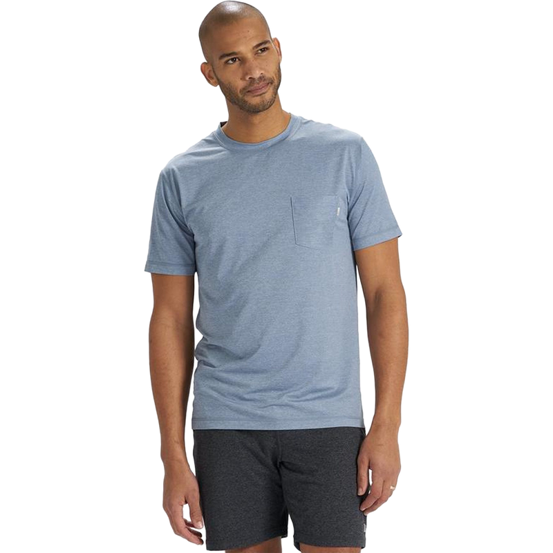 Men's Tradewind Performance Tee, Vuori Men's Tradewind Performance Tee TOB-Tobacco Heather