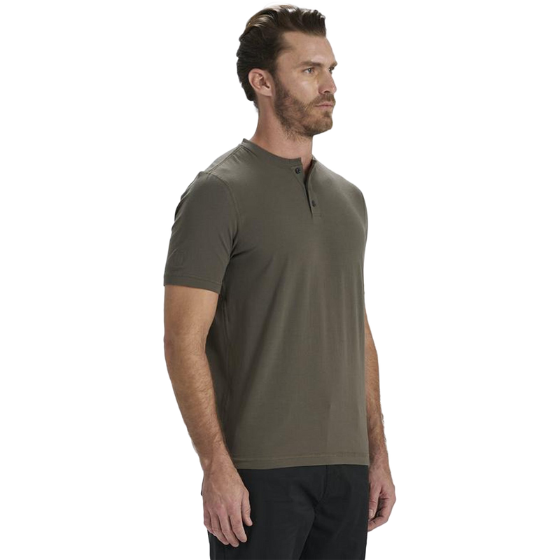 Men's Short-Sleeve Ever Henley, Vuori Men's Short-Sleeve Ever Henley BLK-Black